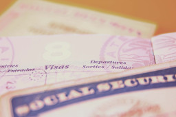 Social security card and passport